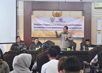 Suasana Sosialisasi Pengembangan Ekonomi Kreatif Pariwisata di Aula Serbaguna DPRD Kendal, Jumat 11 September 2026. (dok for Lingkarjateng.id)