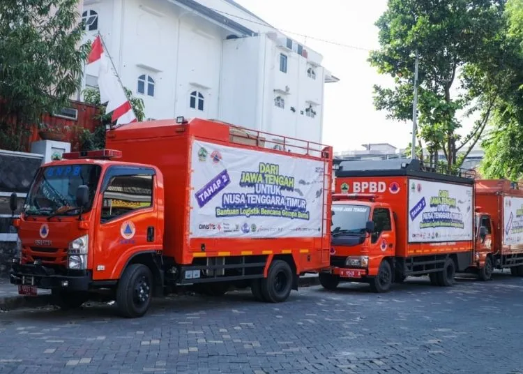 Pemerintah Provinsi Jawa Tengah mengirimkan bantuan logistik yang akan dikirim untuk korban gempa di Nusa Tenggara Timur (NTT) pada Selasa, 1 September 2026. (Humas Pemprov Jateng)
