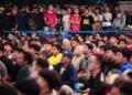 Gubernur Jateng, Ahmad Luthfi, tampak hadir pada acara nobar laga Timnas Indonesia FIFA ASEAN Cup 2026 melawan Singapura berlangsung seru di Halaman Kantor Gubernur Jawa Tengah Jumat, 25 September 2026. (dok Humas Pemprov Jateng)