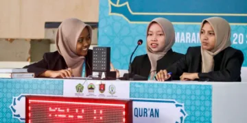 Kafilah Jawa Tengah berkompetisi pada cabang Fahmil Qur’an MTQ Nasional di Kampus 3 UIN Walisongo Semarang, Senin, 14 September 2026. (dok Humas Pemprov Jateng/Lingkarjateng.id)