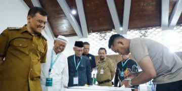 Gubernur Jawa Tengah, Ahmad Luthfi, meninjau pelaksanaan rangkaian Musabaqah Tilawatil Qur'an (MTQ) Nasional XXXI, Senin, 14 September 2026. (dok Humas Pemprov Jateng/Lingkarjateng.id)