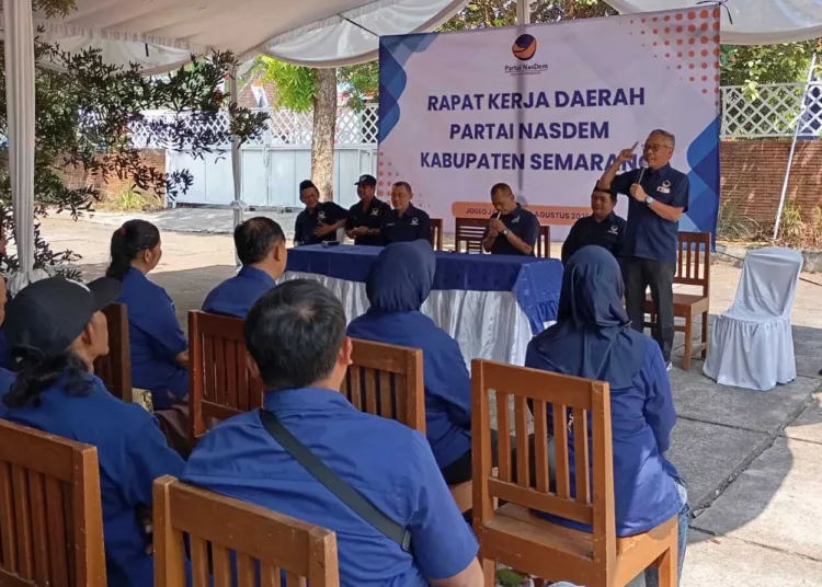 Rakerda dan Rakorwil Partai NasDem digelar di Kabupaten Semarang membahas persiapan jelang Pemilu 2029 mendatang. Foto : Lingkar Network /Hesty Imaniar