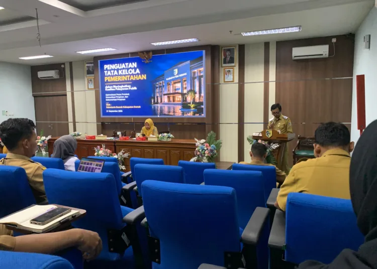 Kegiatan FKP Bagian Prokompim Kabupaten Demak, bertempat di Ballroom Wabup, Senin (21/9/2026). Foto : Lingkar Network/Burhan