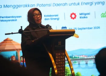Wakil Bupati Blora Sri Setyorini saat menyampaikan permohonan program PPM Pertamina untuk selaras pembangunan daerah. Foto : Dok.Pemkab Blora for Lingkar