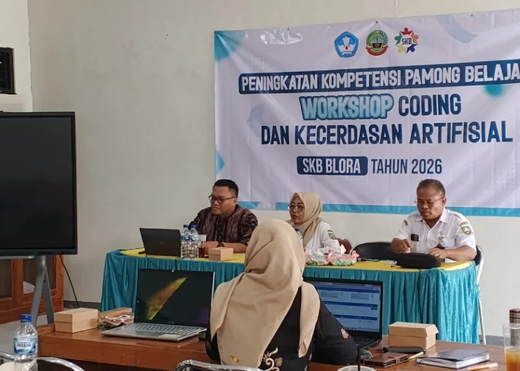 Para pamong di SKB mengikuti pembelajaran coding hingga AI. Foto : Eko Wicaksono/Lingkar