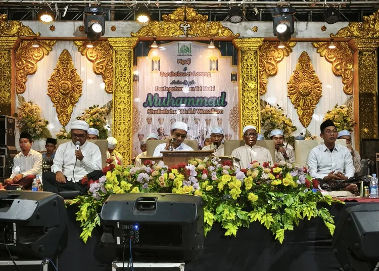 Peringatan Maulid Nabi Muhammad SAW yang digelar IRJI di Dukuh Krajan, Desa Mayong Lor, Kecamatan Mayong, Kabupaten Jepara, Rabu, 9 September 2026. (Lingkarjateng.id)