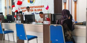 ILUSTRASI: Pelayanan di Kantor Pertanahan ATR/BPN Kabupaten Blora. (Eko Wicaksono/Lingkarjateng.id)