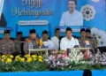 Kapolri Jenderal Polisi Listyo Sigit Prabowo ngaji bareng Gus Baha di Pondok Pesantren LP3IA, Desa Narukan, Kecamatan Kragan, Kabupaten Rembang, Sabtu, 26 September 2026. (Vicky Rio/Lingkarjateng.id)