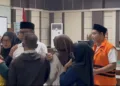 Suasana sidang tuntutan tiga kepala desa dalam tindak pidana korupsi pengisian perangkat desa di Pengadilan Tipikor Semarang, Rabu, 23 September 2026. (Rizky Syahrul Al-Fath/Lingkarjateng.id)