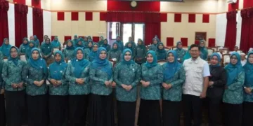 Tim Penggerak Pemberdayaan dan Kesejahteraan Keluarga (TP PKK) Kabupaten Jepara menggelar sosialisasi Program ATM Mijel (Minyak Jelantah) di Gedung Shima pada Kamis, 3 September 2026. (Tomi Budianto/Lingkarjateng.id)