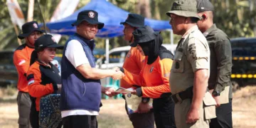 Gubernur Jawa Tengah, Ahmad Luthfi, menghadiri penutupan pelatihan peningkatan kapasitas personel TRC Jawa Tengah di Balai Pemantapan Kawasan Hutan (BPKH) Penggaron, Kabupaten Semarang, Minggu, 6 September 2026. (Humas Pemprov Jateng/Lingkarjateng.id)