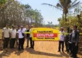 Tim Terpadu Penataan Pertambangan MBLB Jepara melakukan penutupan tambang uruk ilegal di Dukuh Telahab, Desa Kecapi, Kecamatan Tahunan, Kabupaten Jepara, Rabu, 23 September 2026. (Tomi Budianto/Lingkarjateng.id)