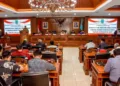 Suasana Sosialisasi Usulan Kebijakan Pokir DPRD Tahun Anggaran 2027 bersama Komisi Pemberantasan Korupsi (KPK) RI di Ruang Bhinneka Tunggal Ika DPRD Kota Salatiga, Senin, 21 September 2026. (Prokompim Setda Salatiga/Lingkarjateng.id)
