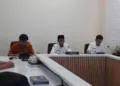 Sekda Kendal, Agus Dwi Lestari, memimpin kegiatan Rilis Pertumbuhan Ekonomi Kabupaten Kendal Triwulan II 2026 yang berlangsung di Ruang Ngesti Widhi Setda Kendal, Rabu, 9 September 2026. (Anik Kustiani/Lingkarjateng.id)