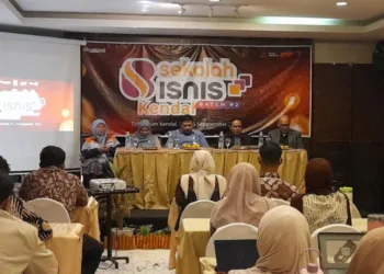 Pembukaan Sekolah Bisnis Kendal Batch #2 yang diselenggarakan Dinas Kepemudaan, Olahraga dan Pariwisata (Disporapar) Kabupaten Kendal di Agrowisata Tirtoarum Baru, Kabupaten Kendal pada Selasa, 15 September 2026.  (Anik Kustiani/Lingkarjateng.id)