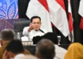 Plt Bupati Pekalongan Sukirman saat mengikuti Rakorda Optimalisasi Pengentasan Kemiskinan dan Penghapusan Kemiskinan Ekstrem di Kota Surakarta, Jumat, 4 September 2026. (Prokopim Kabupaten Pekalongan/Lingkarjateng.id)