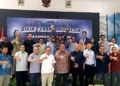 Ketua Umum JMSI, Teguh Santosa (depan tengah), saat menghadiri acara pembukaan UKW hasil kerja sama JMSI dan Pikiran Rakyat di Hall Dewan Pers, Jalan Kebon Sirih, Jakarta, Rabu, 30 September 2026. (Dok. For Lingkarjateng.id)