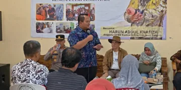 Kegiatan “Peningkatan Kualitas Kebijakan melalui Media Tradisional & Diseminasi Hasil Kajian Aksi Adaptasi dan Mitigasi terhadap Dampak Perubahan Iklim dan Rencana Implementasi” di Desa Bubak, Kecamatan Kandangserang, Kabupaten Pekalongan, Sabtu (19/9/2026). Foto : Fahri Akbar/Lingkar
