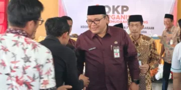 Wakil Bupati Rembang Mochamad Hanies Cholil Barro’ menghadiri Sosialisasi Kepemimpinan, Kepeloporan dan Kesukarelawanan Pemuda Kabupaten Rembang, Kamis, 24 September 2026. (Vicky Rio/Lingkarjateng.id)