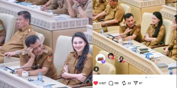 Tangkapan layar sosial media Gubernur Jawa Tengah Ahmad Luthfi dan Gubernur Maluku Utara Sherly Tjoanda  (lingkarjateng.id)