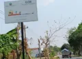 Papan informasi GSB yang dipasang di salah satu ruas di Kabupaten Blora. (Eko Wicaksono/Lingkarjateng.id)