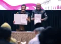 Gubernur Jawa Tengah Ahmad Luthfi bersama Deputi Setwapres Eddy Cahyono Sugiarto (kiri). (Dok. Pemprov Jateng/Lingkarjateng.id)
