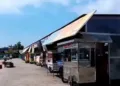 Kondisi Alun-alun Kembangjoyo Pati yang sepi pengunjung. (Lingkarjateng.id)