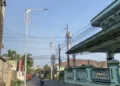 LPJU di salah satu ruas jalan di Kabupaten Kudus. (Nisa Hafidzotus S./Lingkarjateng.id)