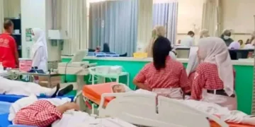 Siswa di Kecamatan Gembong menjalani perawatan medis usai diduga keracunan MBG pada Rabu, 9 September 2026. (Lingkarjateng.id)