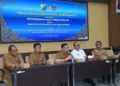 Wali Kota Pekalongan Achmad Afzan Arslan Djunaid menyampaikan sambutan dalam acara Penandatanganan Nota Kesepakatan antara Pemerintah Kota Pekalongan dan Kantor Pertanahan Kota Pekalongan di Ruang Buketan Setda Kota Pekalongan, Senin, 21 September 2026. (Fahri Akbar/Lingkarjateng.id)