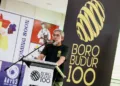 Sekda Jawa Tengah Sumarno saat launching Borobudur 100 di Mall Artos Magelang, Sabtu, 26 September 2026. (Dok. Humas Jateng/Lingkarjateng.id)