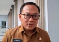 Sekretaris Daerah Kota Semarang Handi Priyanto saat diwawancarai awak media, Selasa, 22 September 2026. (Syahril Muadz/Lingkarjateng.id)