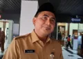 Wakil Gubernur sekaligus Ketua Satgas Makan Bergizi Gratis (MBG) Jawa Tengah Taj Yasin Maimoen dimintai keterangan usai memimpin rakor tertutup pengumpulan Satgas (MBG) se-Jateng dengan jajaran terkait di Gedung B lantai 5 Kantor Gubernur Jateng, Selasa, 29 September 2026. (Rizky Syahrul/Lingkarjateng.id)