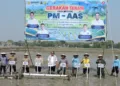 Gerakan Tanam Bersama dengan metode PM-AAS digelar di lahan sawah Desa Candisari, Kecamatan Purwodadi, Grobogan, Rabu (30/9/2026). Foto : Lingkar Network/Abror