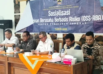 Sosialisasi dan gerai perizinan usaha berbasis risiko bagi nelayan tersebut yang berlangsung di Kantor Dinas Kelautan dan Perikanan Demak Rabu-Kamis (21-22/10/2026). Foto :Dok.TAKA for Lingkar