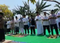 Suasana salat istisqa di Alun-alun Panjangan, Kecamatan Semarang Barat, Kota Semarang, Minggu (4/9/2026). Foto : Lingkar Network/Rizky