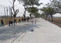 Proyek Betonisasi Ruas Jalan Randublatung-Cepu Capai 92 Persen. Foto : Lingkar Network/Hanafi