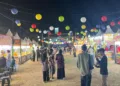 Event hiburan yang diadakan di Alun-alun Simpang Tujuh Kudus baru-baru ini. (Nisa Hafidzotus S./Lingkarjateng.id)