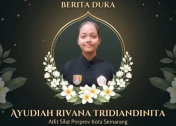 Atlet pencak silat Kota Semarang, Ayudiah Rivana Tridiandinita, meninggal usai cedera jari saat bertanding di Porprov Jateng, Rabu, 28 Oktober 2026. (Instagram @koni.kotasmg/Lingkarjateng.id)