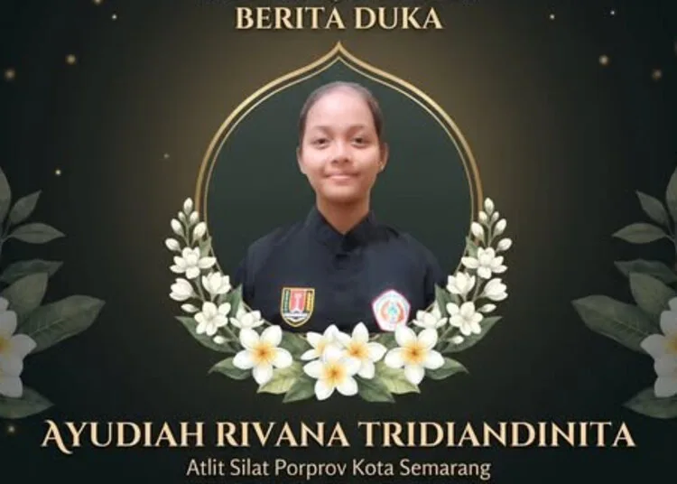Atlet pencak silat Kota Semarang, Ayudiah Rivana Tridiandinita, meninggal usai cedera jari saat bertanding di Porprov Jateng, Rabu, 28 Oktober 2026. (Instagram @koni.kotasmg/Lingkarjateng.id)