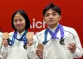 Atlet sepak takraw asal Kabupaten Jepara, M. Ubaidur Rohman dan Dini Mitasari, ikut menyumbangkan empat medali untuk Indonesia di Asian Games Aichi-Nagoya 2026, Jepang. (Dok. For Lingkarjateng.id)