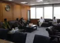 Bupati Blora Arief Rohman koordinasi dengan Direktur Jenderal Planologi Kehutanan Kementerian Kehutanan, Ade Tri Ajikusumah di gedung Kemenhut pada Selasa, 20 Oktober 2026. (dok for Lingkarjateng.id)