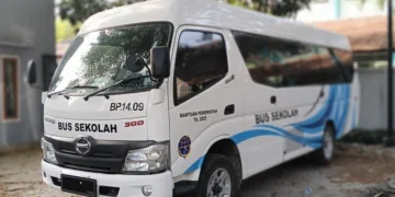 Kendaraan yang akan dimanfaatkan untuk operasional bus sekolah gratis di Kabupaten Blora. (Eko Wicaksono/Lingkarjateng.id)