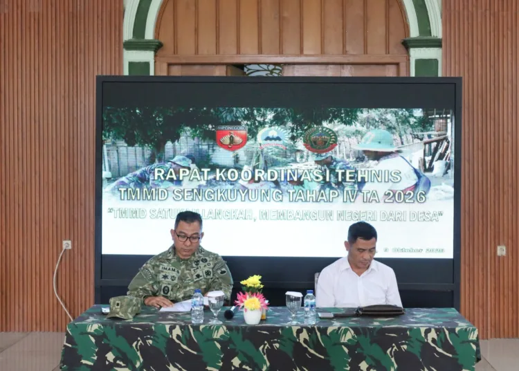 Kegiatan rapat koordinasi teknis (rakornis) di Aula Makodim 0721/Blora, Jumat (9/10/2026). Foto : Dok.Kodim 0721 Blora/Lingkar