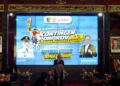Pelepasan Atlet Kontingen Demak menuju Porprov XVII Jawa Tengah 2026, di Pendopo kabupaten Demak pada Selasa (13/10). Foto : Lingkar Network/Burhan