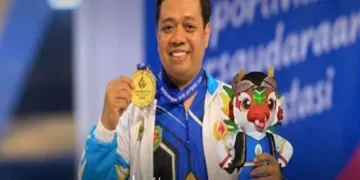 Galih Setya Budi Kristiono dari cabang olahraga (cabor) Biliar, berhasil meyumbangkan Medali Emas dalam Porprov Jawa Tengah XVII di Semarang, Selasa (27/10/2026). Foto : Dok.Pemkab Batang for Lingkar