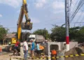 Balai Besar Pelaksanaan Jalan Nasional (BBPJN) Jawa Tengah–Yogyakarta, melaksanakan perkejaan pembuatan gorong-gorong di Jalan Nasional Blora-Cepu, di Kecamatan Jiken, Kabupaten Blora. (Antara/Lingkarjateng.id)