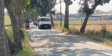 Kondisi ruas Jalan Depok–Juragan di Kecamatan Batang, Kabupaten Batang. (Humas Pemkab Batang/Lingkarjateng.id)