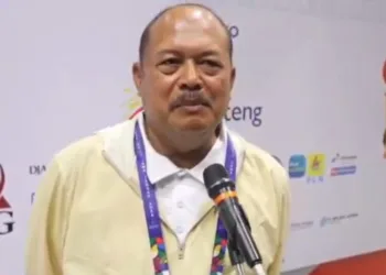 Ketua KONI Jawa Tengah, Sudjarwanto. (Rizky Syahrul Al-Fath/Lingkarjateng.id)