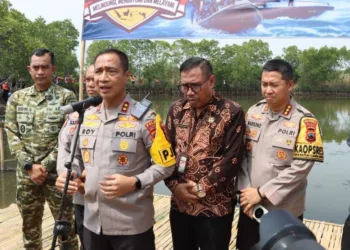 Kapolda Jateng, Irjen Pol Roy Hardi Siahaan, menyampaikan saambutan saat peluncuran program Pancanaka Desa Depok, Kabupaten Batang, Kamis, 29 Oktober 2026. (dok for Lingkarjateng.id)
